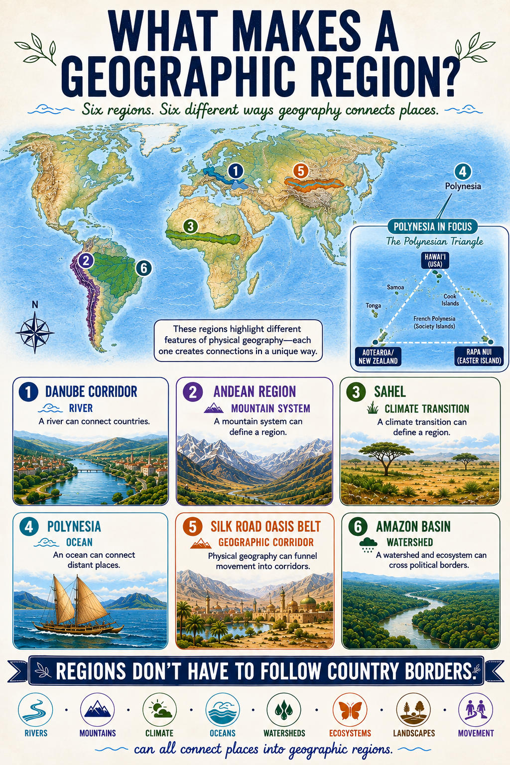 Geographic Regions example spread